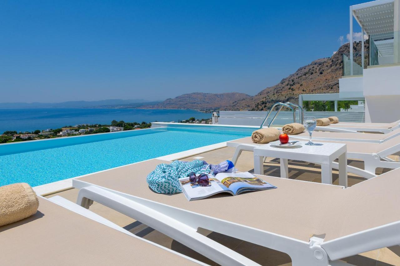Villa Dione In Pefkos, Lindos Area Экстерьер фото