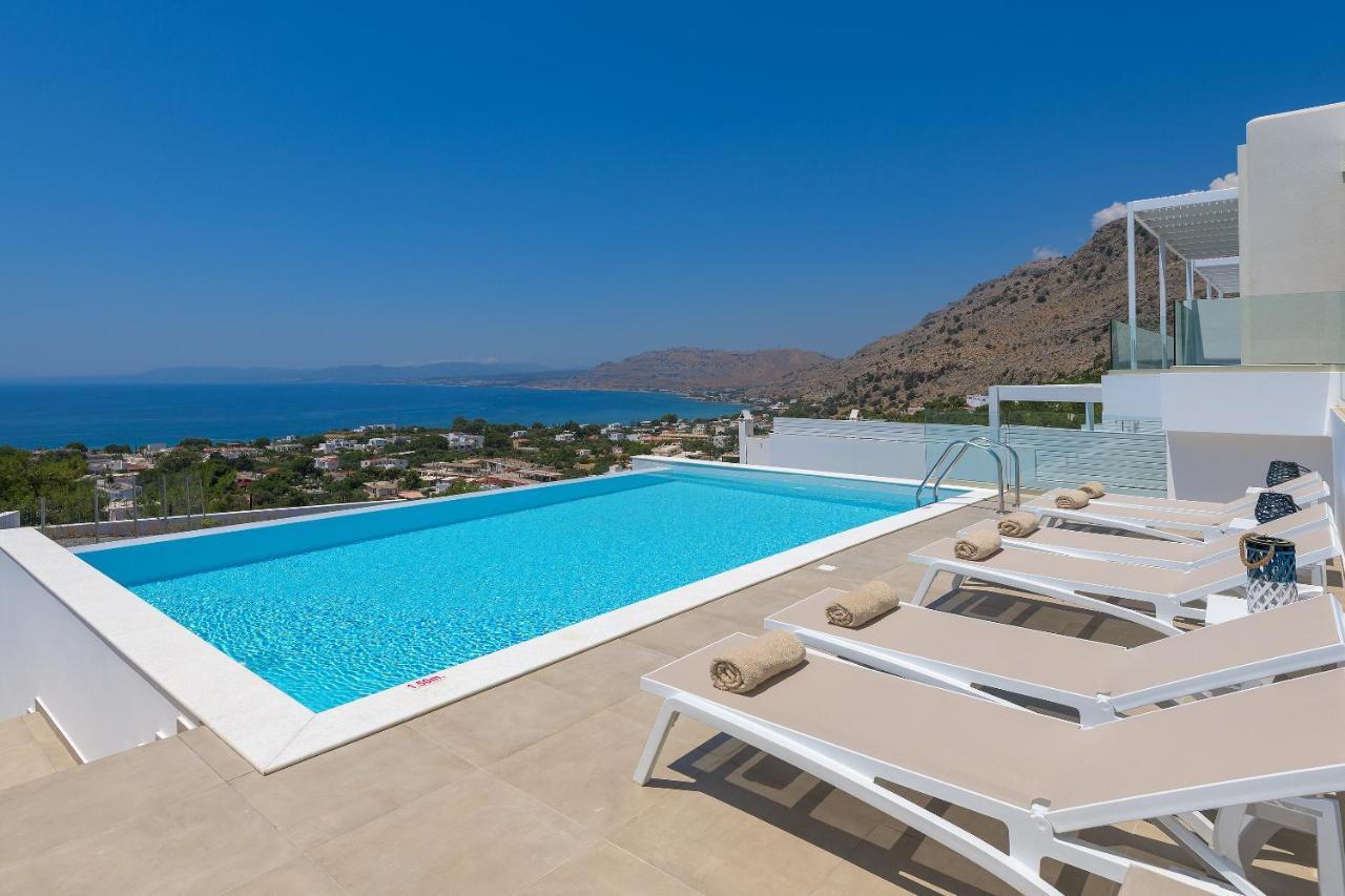 Villa Dione In Pefkos, Lindos Area Экстерьер фото